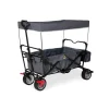 Klappbollerwagen Paxi dlx mit Bremse in Grau, 124 x 59 x 102 cm