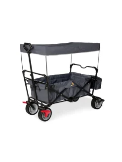 Klappbollerwagen Paxi dlx mit Bremse in Grau, 124 x 59 x 102 cm