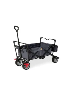 Klappbollerwagen Paxi dlx mit Bremse in Grau, 124 x 59 x 102 cm