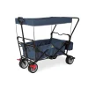 Klappbollerwagen Paxi dlx Comfort mit Bremse in Blau, 134 x 59 x 102 cm
