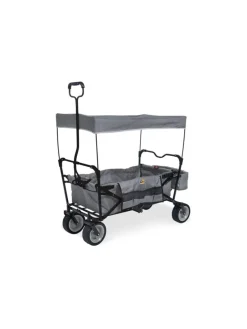 Klappbollerwagen Paxi in Grau, 124 x 59 x 102 cm