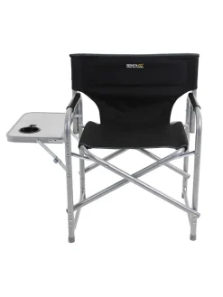 Klappstuhl in Schwarz/ Silber - (B)61 x (H)78 x (T)42 cm