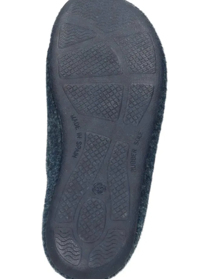 Klassische Hausschuhe in navy