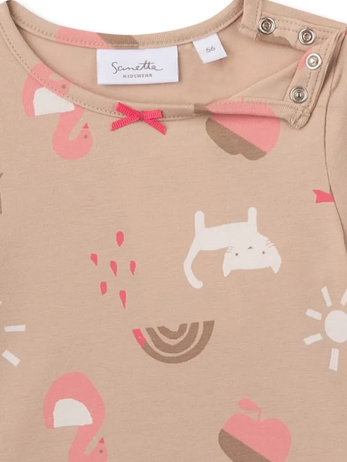 Kleid in Beige