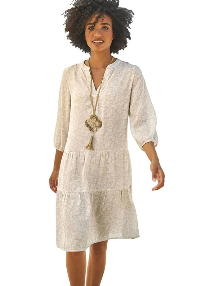 Kleid in Beige