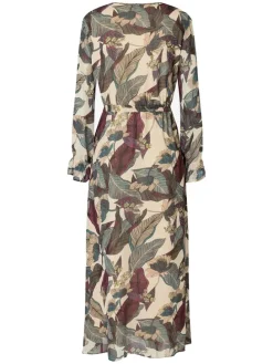 Kleid in Beige/ Grün