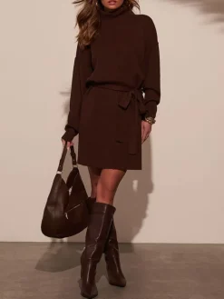 Kleid in Braun