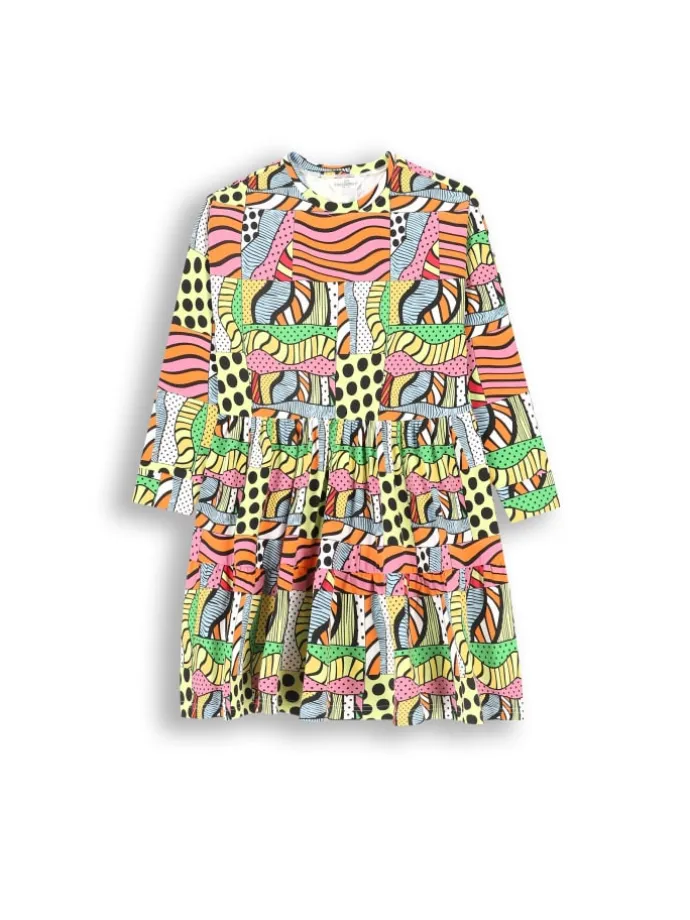 Kleid in bunt
