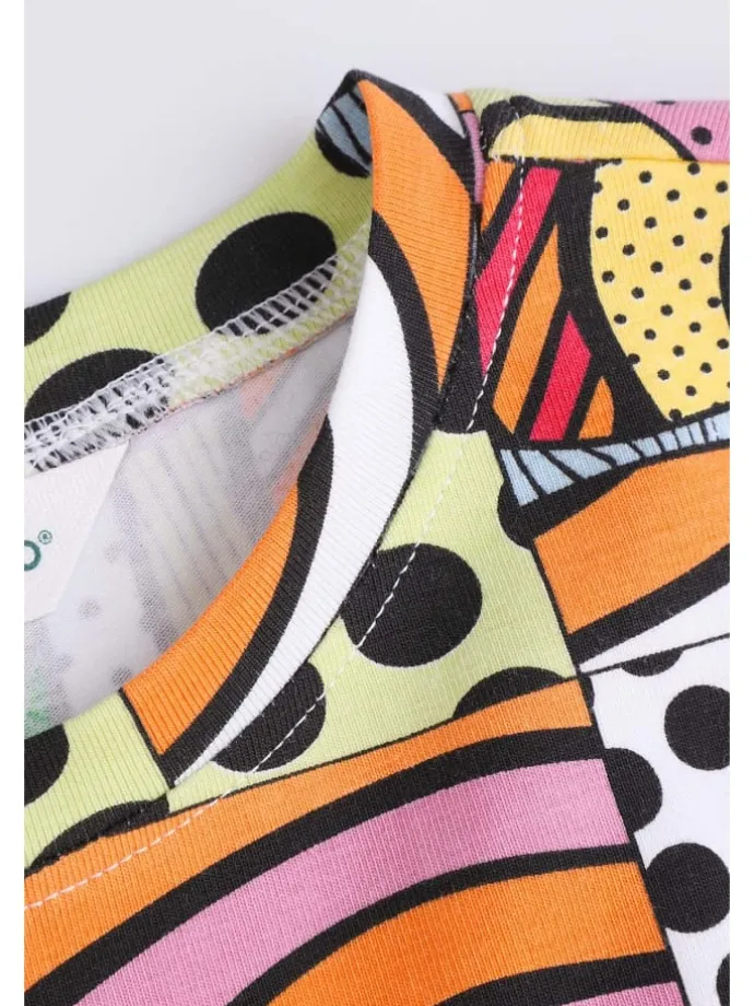 Kleid in bunt