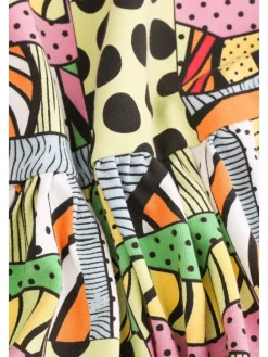 Kleid in bunt