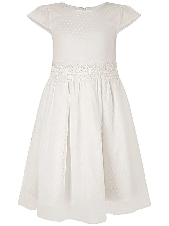 Kleid in Creme