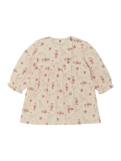 Kleid in Creme/ Pink