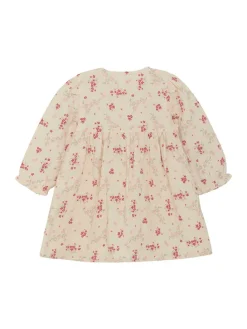 Kleid in Creme/ Pink