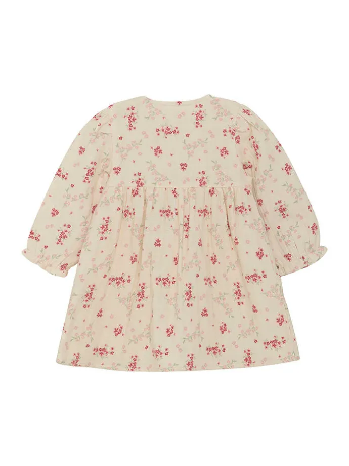 Kleid in Creme/ Pink