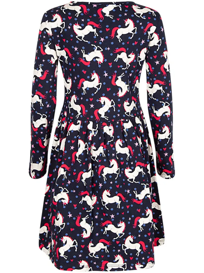 Kleid in Dunkelblau
