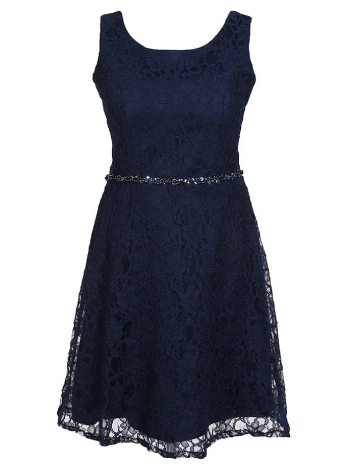 Kleid in Dunkelblau