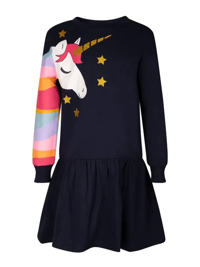 Kleid in Dunkelblau