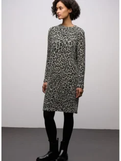 Kleid in Grau/ Schwarz