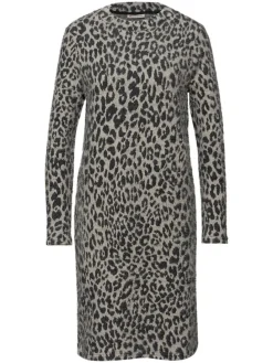 Kleid in Grau/ Schwarz