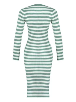 Kleid in Mint/ Weiß