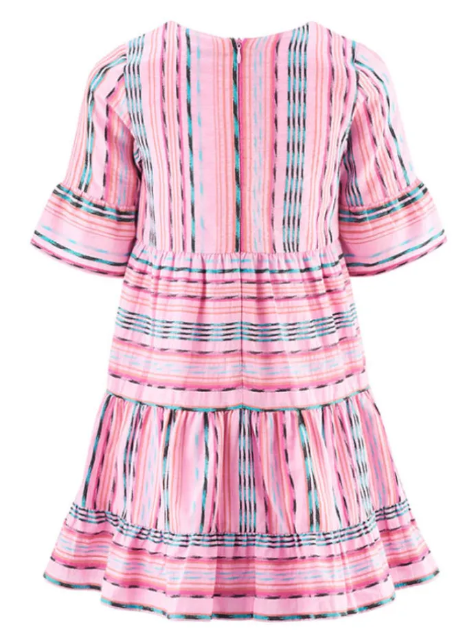 Kleid in Rosa/ Blau
