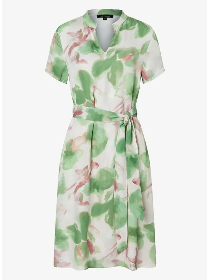 Kleid in Weiß/ Grün
