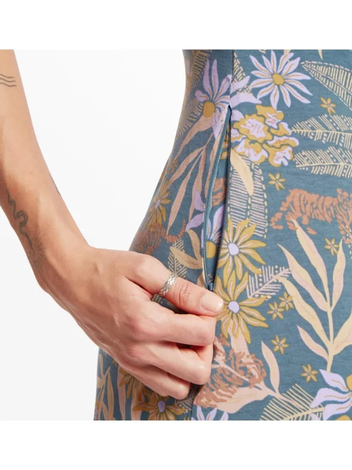 Kleid Padma Warp in Blau3032