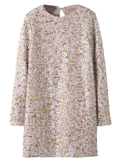 Kleid "Prullas" in Beige/ Gold/ Rosa