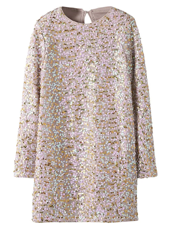 Kleid "Prullas" in Beige/ Gold/ Rosa