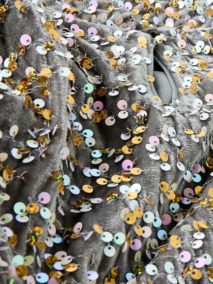 Kleid "Prunica" in Beige/ Silber/ Gold