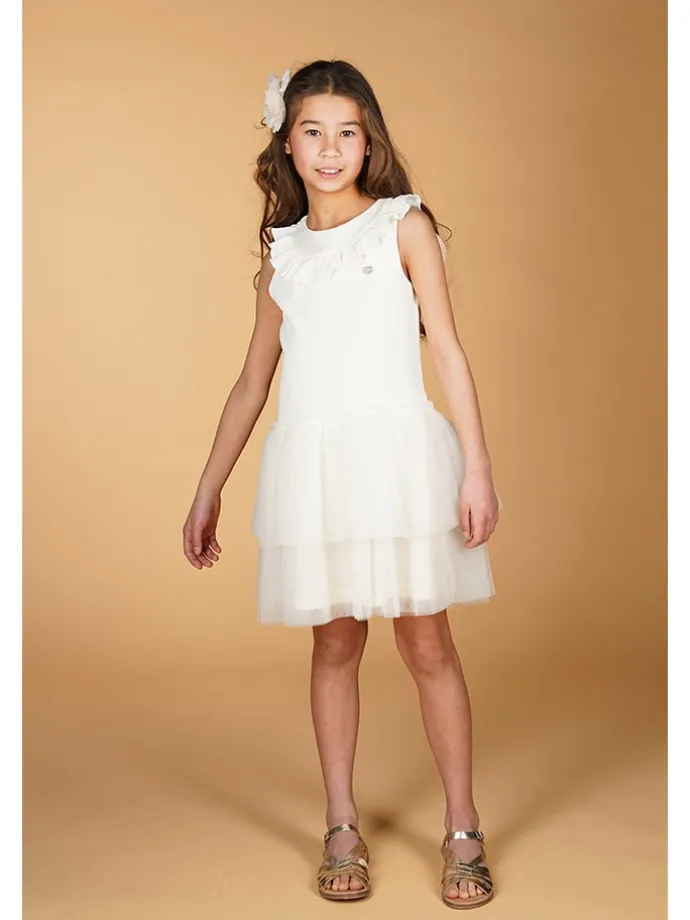 Kleid "Swan" in Creme