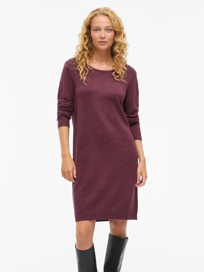Kleid "Viril" in Bordeaux