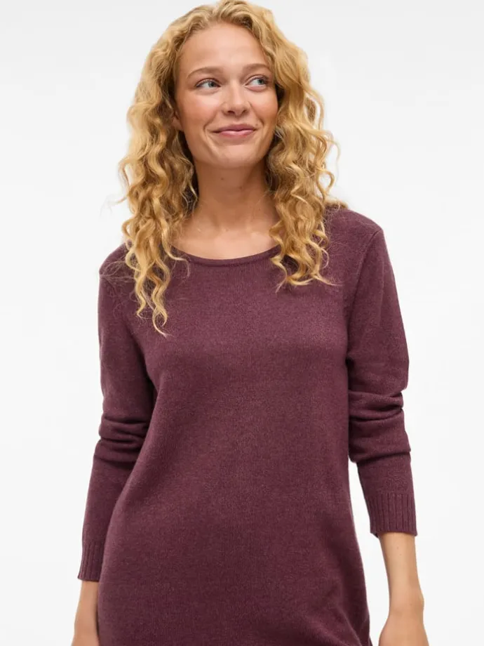 Kleid "Viril" in Bordeaux