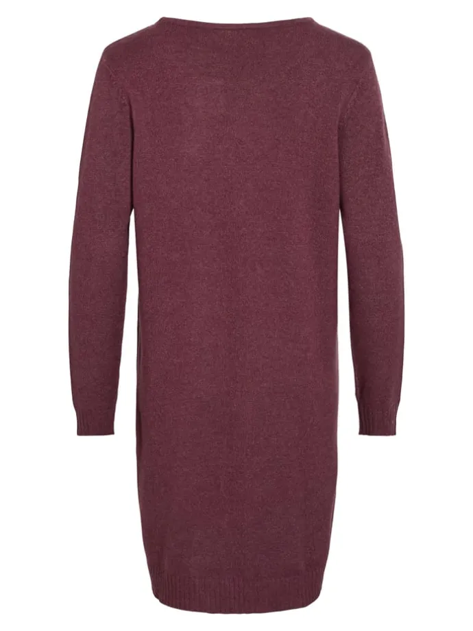 Kleid "Viril" in Bordeaux