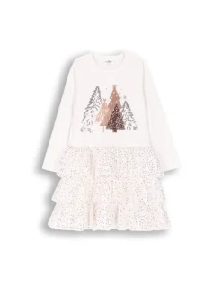 Kleid Xmas in ecru