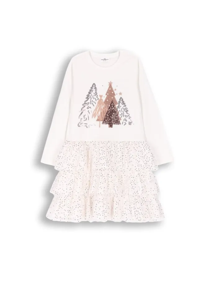 Kleid Xmas in ecru