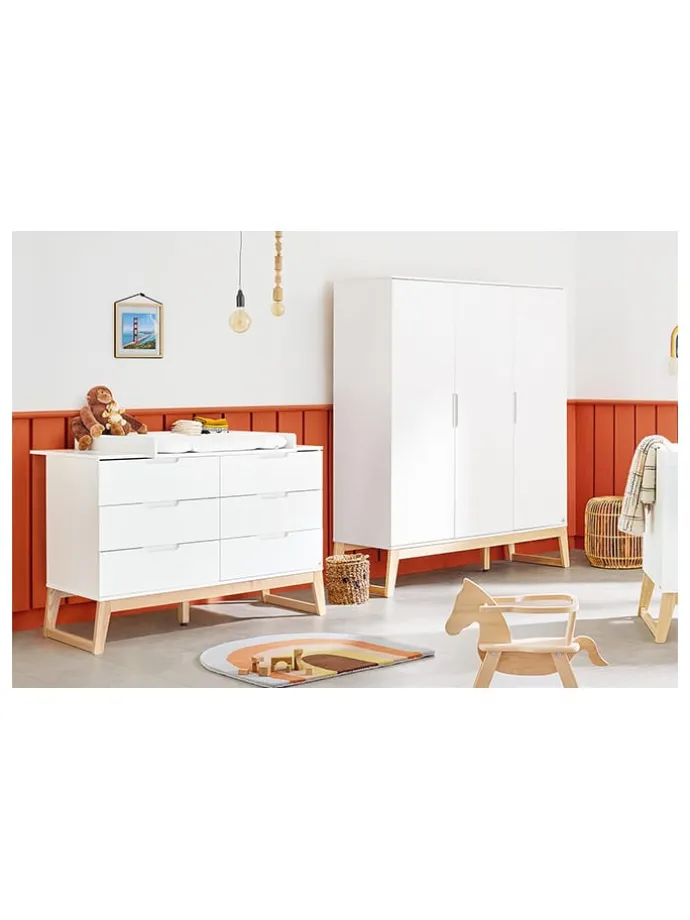 Kleiderschrank "Bridge" in Weiß - (B)156 x (H)187 x (T)52 cm