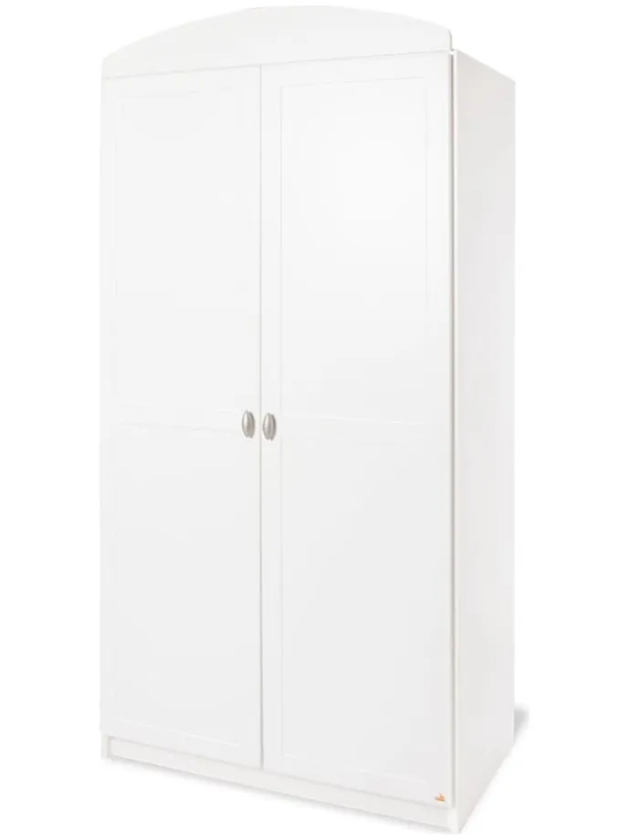 Kleiderschrank "Laura" in Weiß - (B)90 x (H)191 x (T)54 cm