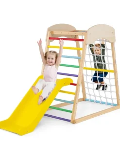 Klettergerüst Indoor 4 in 1 in Bunt
