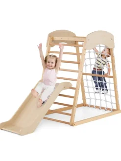 Klettergerüst Indoor 4 in 1 in Beige