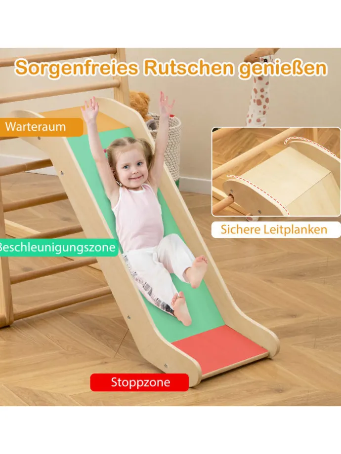 Klettergerüst Indoor 4 in 1 in Beige