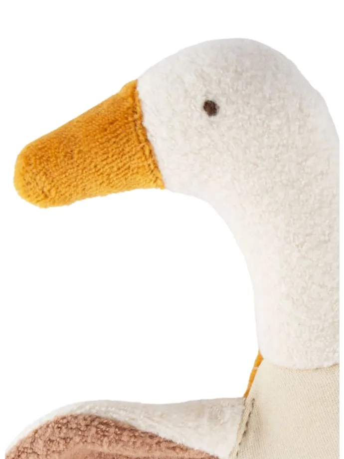 Knistertuch Gans sigibaby in Cremeweiß/Braun