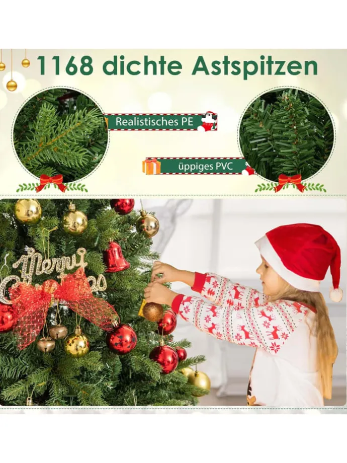 Künstlicher Weihnachtsbaum LED in Grün