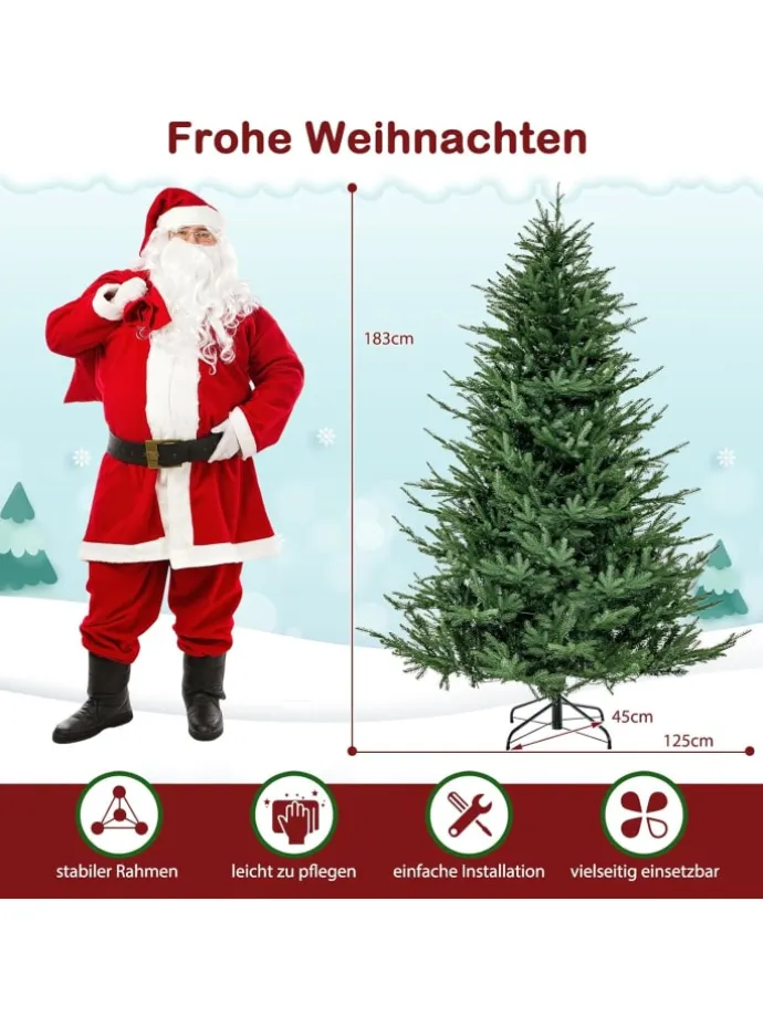 Künstlicher Weihnachtsbaum LED in Grün