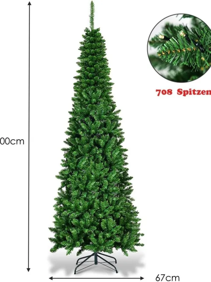 Künstlicher Weihnachtsbaum LED in Grün