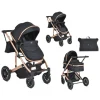 Kombikinderwagen 2 in 1 Thira in schwarz