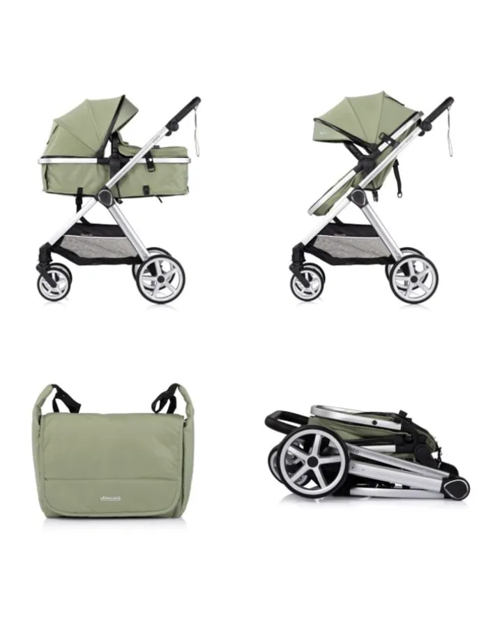 Kombikinderwagen 2 in 1 Vista in grün