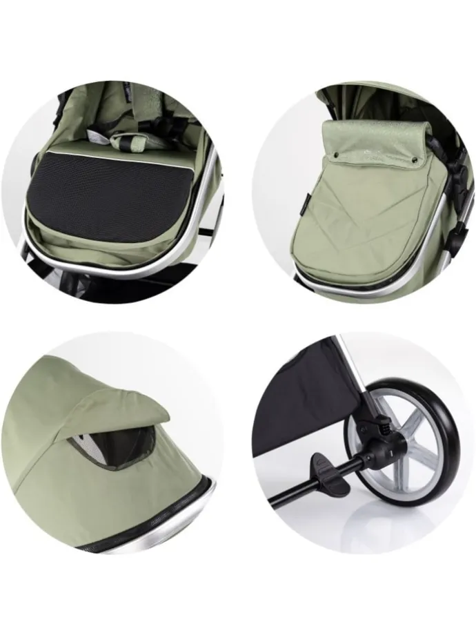 Kombikinderwagen 2 in 1 Vista in grün