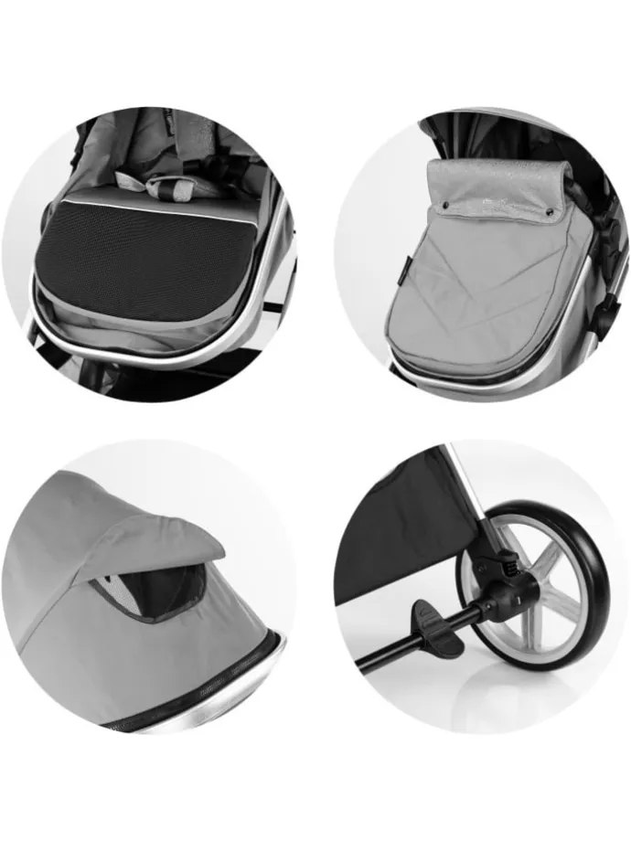 Kombikinderwagen 2 in 1 Vista in schwarz