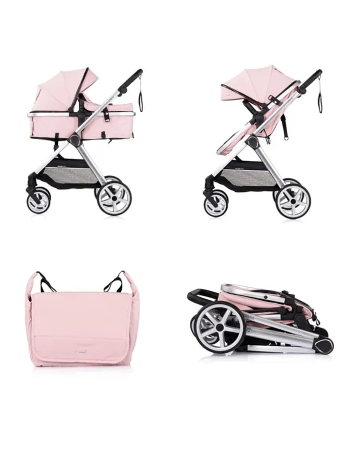 Kombikinderwagen 2 in 1 Vista in rosa